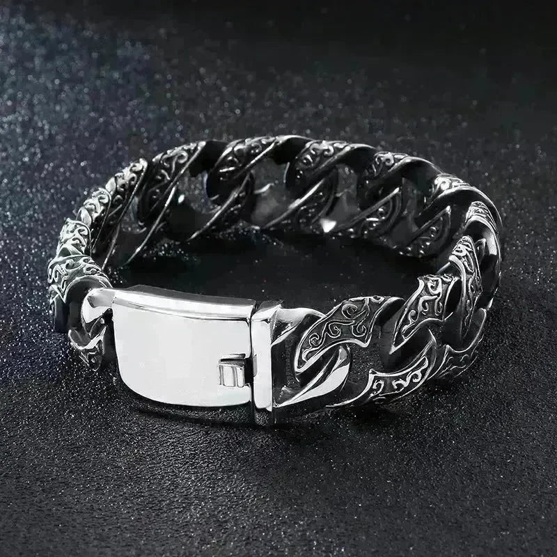Link Chain Bracelet Punk Stainless Steel - EX-STOCK CANADA