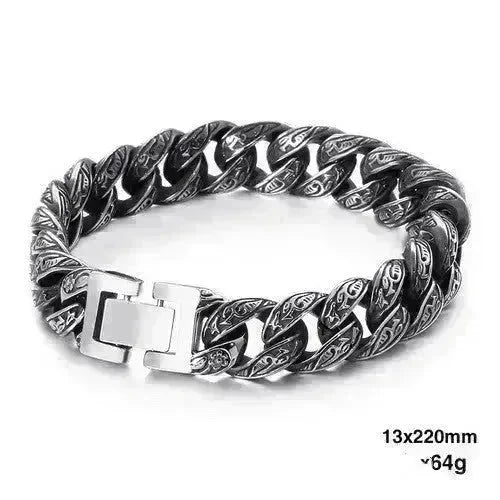 Link Chain Bracelet Punk Stainless Steel - EX-STOCK CANADA