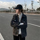 Casual Unisex Oversized loose Washed Denim Jacket - EX-STOCK CANADA