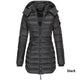 Mid-length Winter Slim-fit Cotton Padded Quilted Puffer Jacket for women - EX-STOCK Canada
