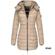 Mid-length Winter Slim-fit Cotton Padded Quilted Puffer Jacket for women - EX-STOCK Canada