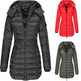 Mid-length Winter Slim-fit Cotton Padded Quilted Puffer Jacket for women - EX-STOCK Canada
