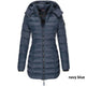 Mid-length Winter Slim-fit Cotton Padded Quilted Puffer Jacket for women - EX-STOCK Canada
