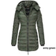 Mid-length Winter Slim-fit Cotton Padded Quilted Puffer Jacket for women - EX-STOCK Canada