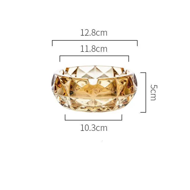 Luxury Crystal Glass Office Cigar Ashtray - EX-STOCK Canada