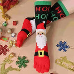 Cute Winter Christmas socks Five-finger  Elastic absorbent Split-toe - EX-STOCK CANADA
