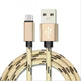 Nylon Braided Lattice Resistant Mobile Phone Data Cable Charging Cable - EX-STOCK CANADA