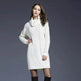 New Autumn Winter Solid Knitted Oversized Mini Turtleneck Sweater Dress - EX-STOCK Canada
