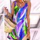 Graffiti Print Sleeveless mini Sundresses Women Summer Beach Dresses - EX-STOCK Canada