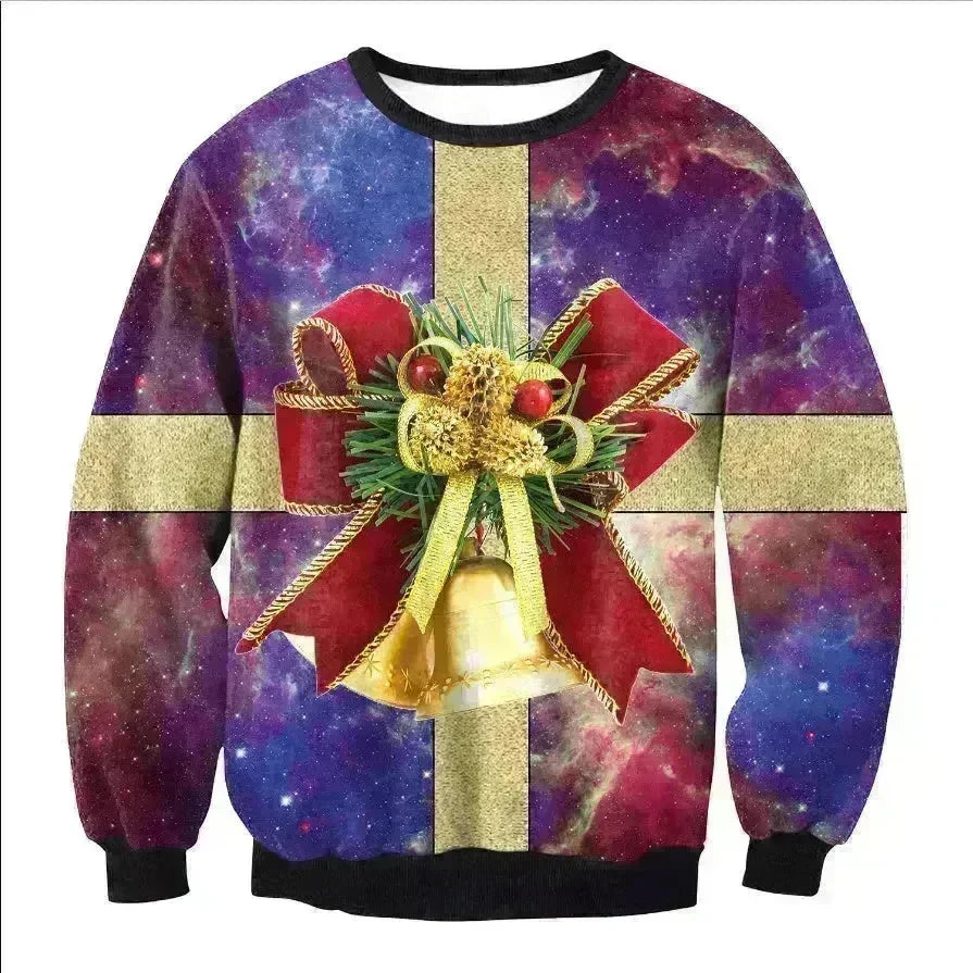 UGLY CHRISTMAS SWEATER Vacation Santa Elf Funny Womens Men Sweaters Tops Autumn Winter Clothing - EX-STOCK CANADA
