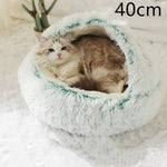 2 In 1 Dog And Cat Bed Pet Winter Bed Round Plush Warm Bed House Soft Long Plush Pets Bed Pet Products EX-STOCK Canada 