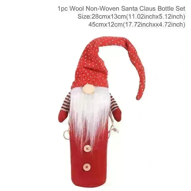 Christmas Decorations Christmas Wine Bottle Socks - EX-STOCK CANADA