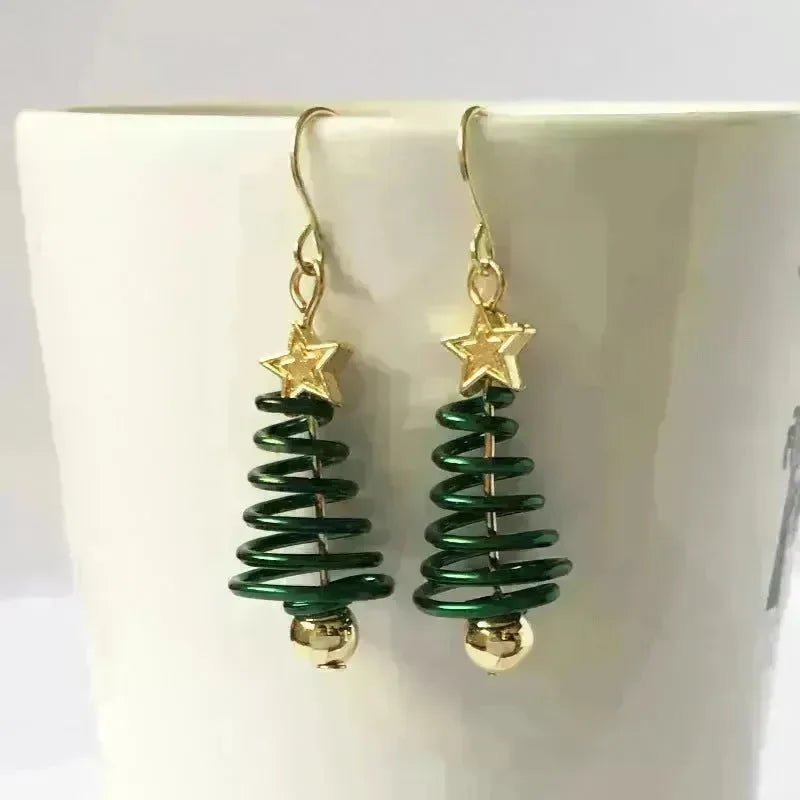 Christmas Earrings Tree Star DIY Earrings - EX-STOCK CANADA