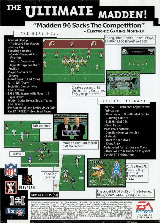Madden NFL 96 