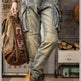 Sprin Autumn Retro Slim Fit Straight Leg Casual Distressed Denim Jeans Cargo Pant Men - EX-STOCK Canada
