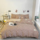 Solid Color Double Stitching Washed Cotton Duvet Cover Bedding EX-STOCK Canada 
