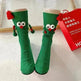Cute Cartoon Christmas Socks Solid Cotton Middle-tube Stockings For Adults And Children - EX-STOCK CANADA
