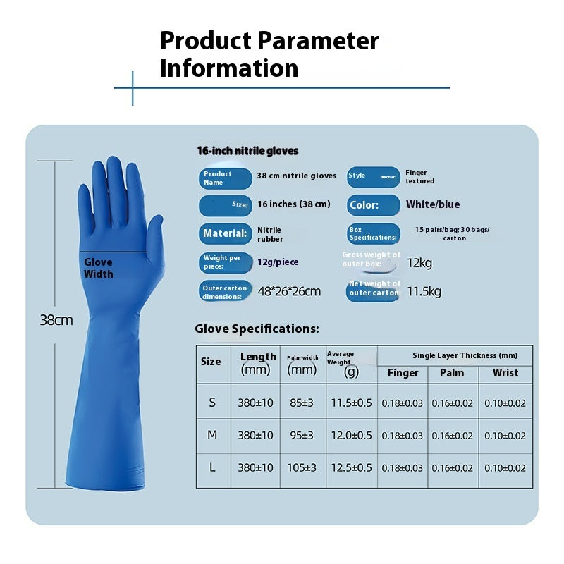 Nitrile Gloves Thousand-grade Purification Workshop Disposable 