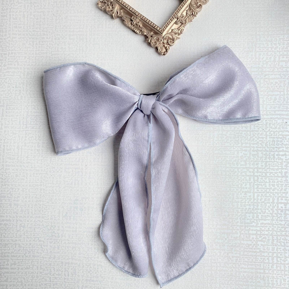 Silk satin oversized bow tie Hair Scrunchies ponytail Holder - EX-STOCK Canada
