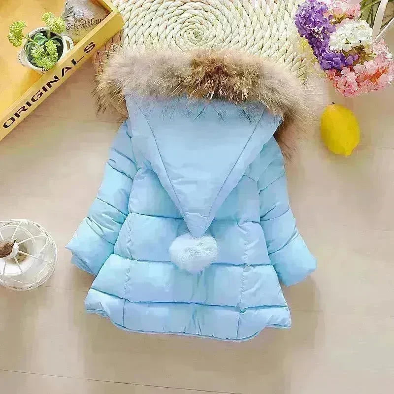 New born Baby Hooded Winter Jacket toddler winter coat Baby parka coat 5t winter Faux fur  jacket - EX-STOCK CANADA