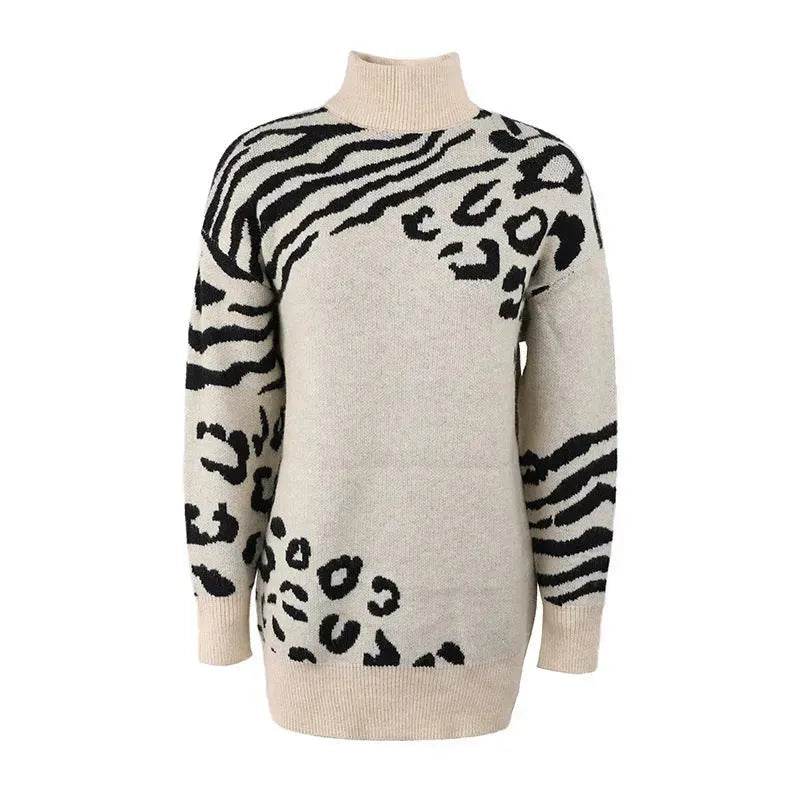 Ladies Autumn Winter Woolen Turtleneck Sweater Tunic top for leggings - EX-STOCK Canada