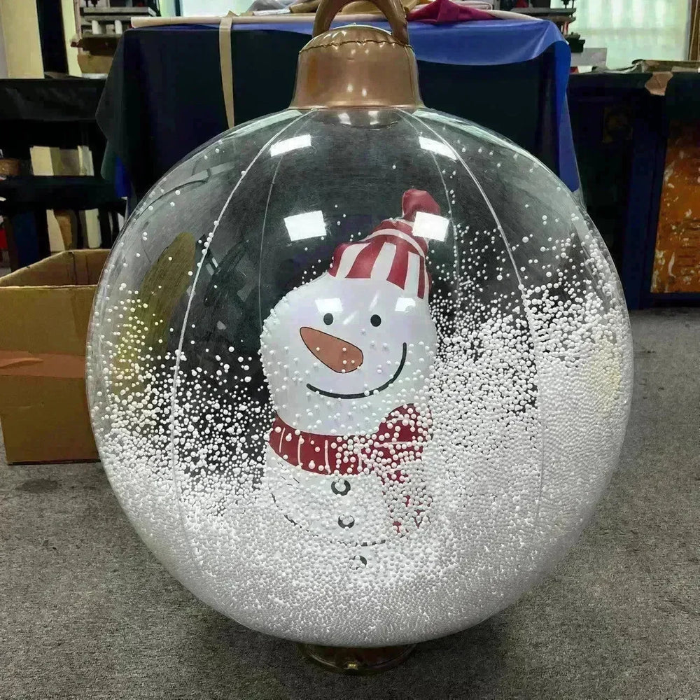 Inflatable Snowman Santa Claus Hanging Christmas Ball decoration - EX-STOCK CANADA