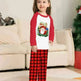 Christmas Parent-Child Clothes Set Long Sleeve T-Shirt Plaid Pants Family Matching Pajamas - EX-STOCK CANADA