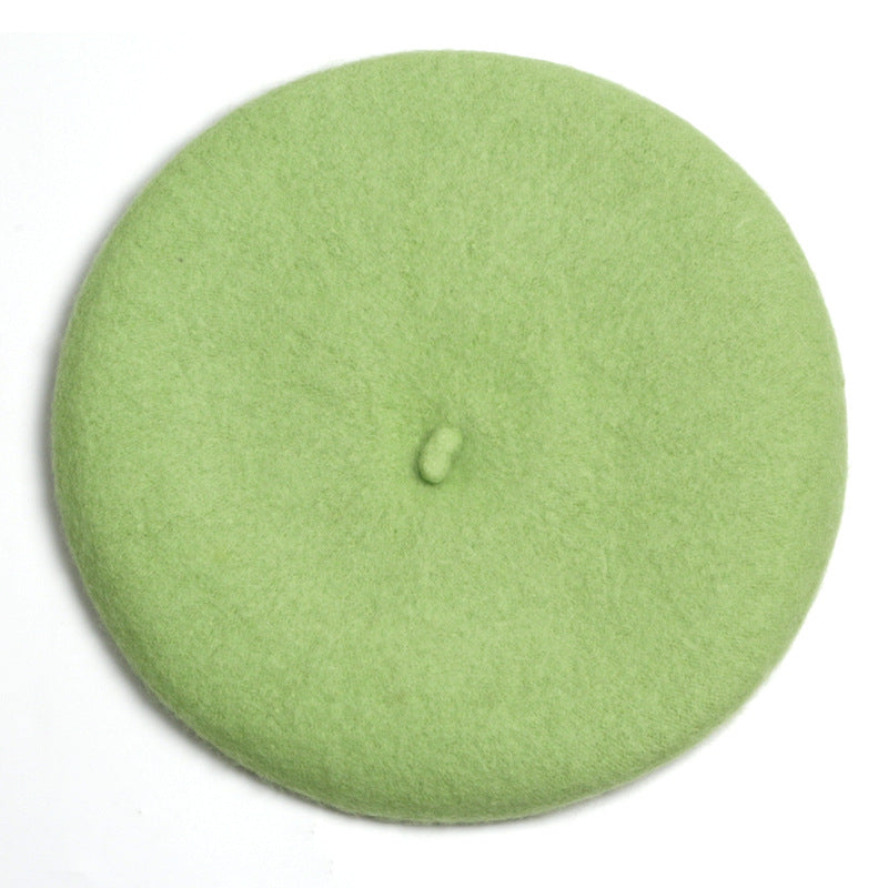 Autumn And Winter Hat Women's Wool Beret | EX-STOCK product gallery photo 23