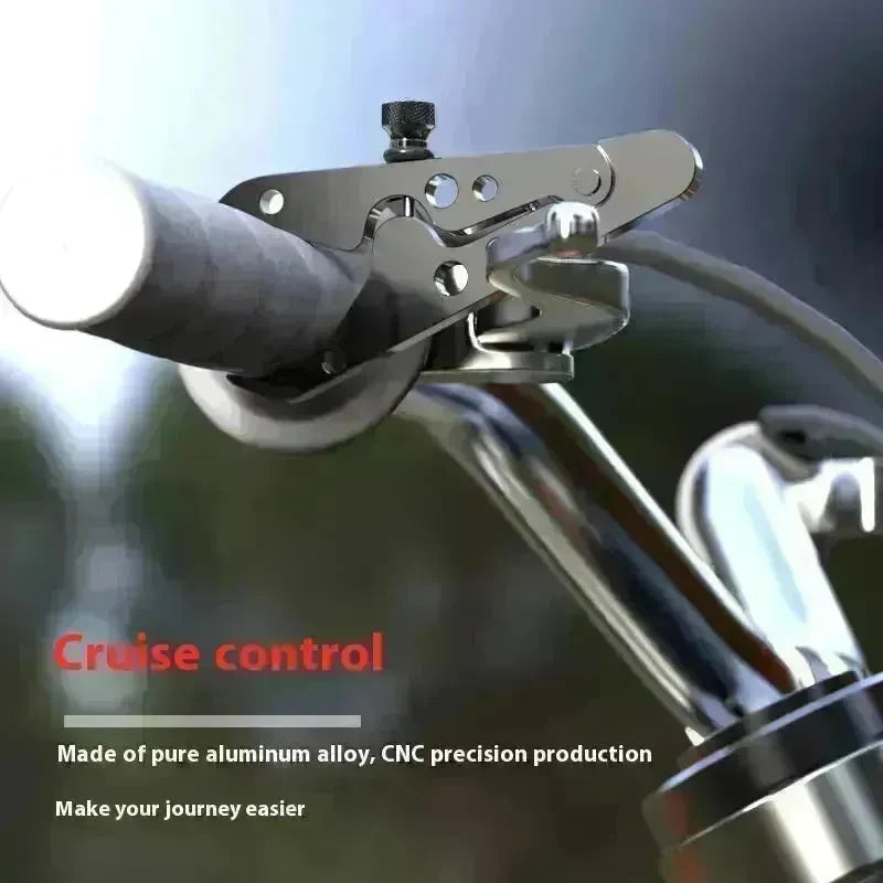 Motorcycle Throttle Grip CNC Aluminum Lock Assist Retainer Universal Cruise Control Bike Throttle Wrist Grip Handle Bar - EX-STOCK CANADA