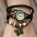 Cowhide winding bracelet watch - EX-STOCK Canada