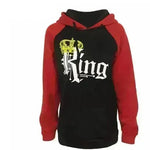 Women KING QUEEN King and Queen Crown Couple Color Block Sweatshirt - EX-STOCK CANADA