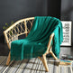 Fringed Knitted Small Blanket Napping Blanket Sofa Blanket EX-STOCK Canada 