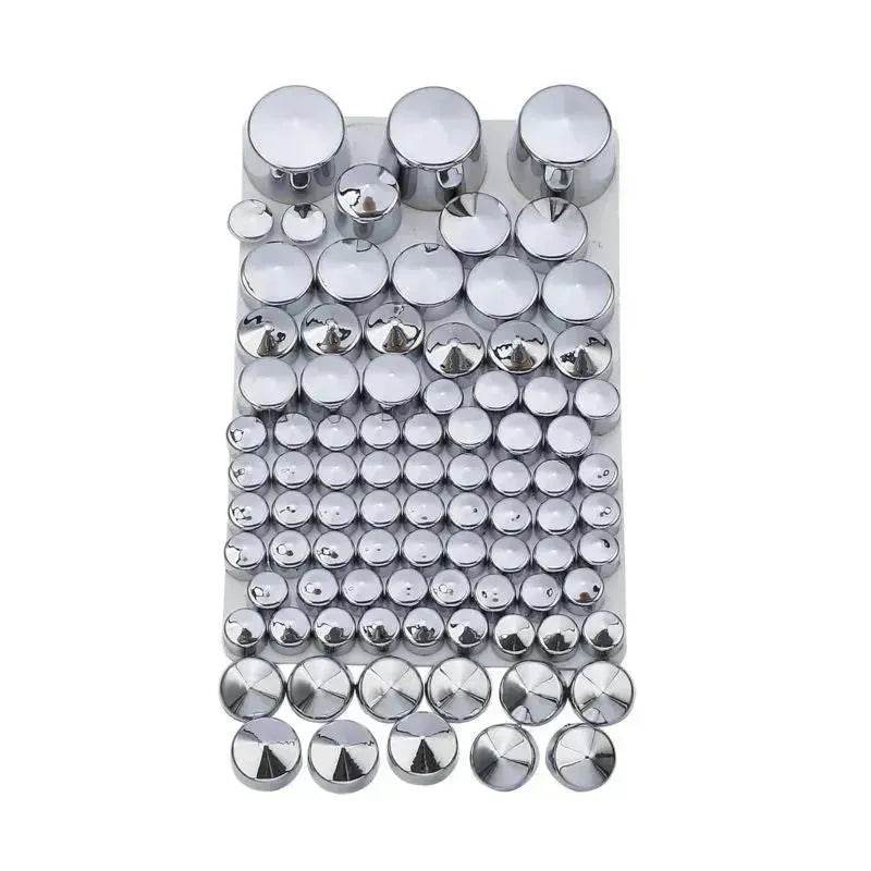 87pcs Motorcycle Chrome ABS Bolt Toppers Kit Softail Twin Cam 1984-2006 - EX-STOCK Canada