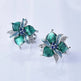 Purple Epoxy Earrings Pendant Set - EX-STOCK CANADA