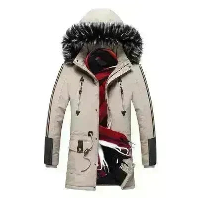 Fur Collar Hoodie Winter Parka Jacket for men - EX-STOCK CANADA