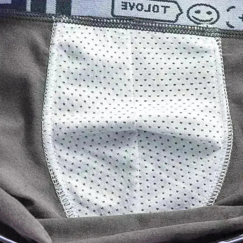 Men's Cotton  Boxer Briefs Trendy Breathable Low waist underwear - EX-STOCK CANADA