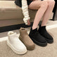 Women's Plush Boots Winter Warm Fleece Thick Flats Snow Boots Fashion Shoes - EX-STOCK Canada