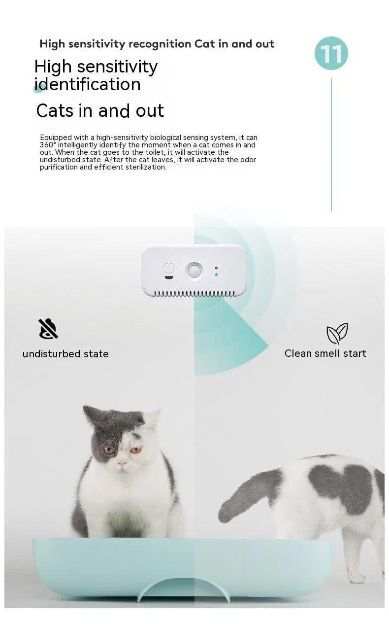 Smart Cat Litter Box Pet Deodorizer Pet Air Purifier - EX-STOCK CANADA