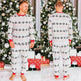 Polyester Black And White Contrast Color Christmas New Parent-Child Women's Casual Suit - EX-STOCK CANADA