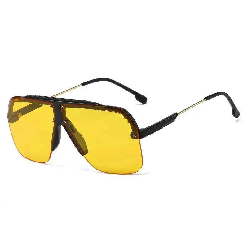 Premium Rimless Oversized Aviator Sunglasses for Women, PC Lens UV Protection Women’s Shade - EX-STOCK Canada