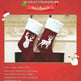Christmas Stockings Gift Bag Red Hemp Elk Embroidery Christmas Stockings Gift Pendant - EX-STOCK CANADA
