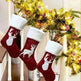 Christmas Stockings Gift Bag Red Hemp Elk Embroidery Christmas Stockings Gift Pendant - EX-STOCK CANADA