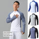 Mock Neck Half Zip Workout top for Men Long Sleeve exercise top - EX-STOCK Canada