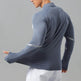 Mock Neck Half Zip Workout top for Men Long Sleeve exercise top - EX-STOCK Canada