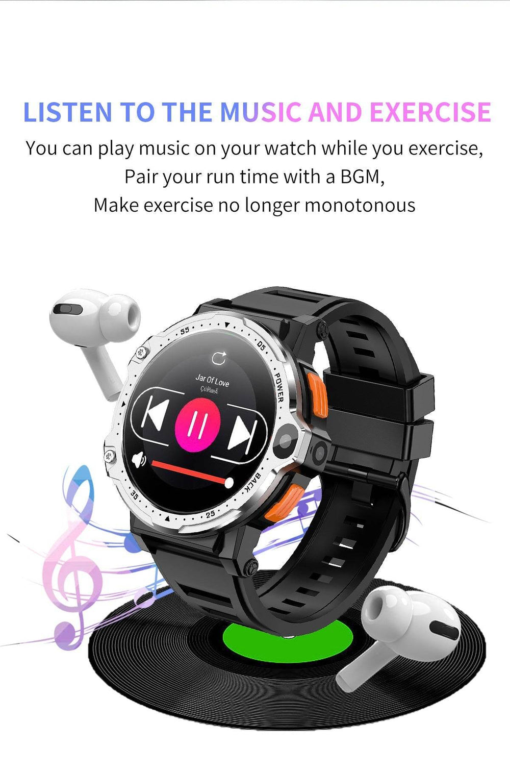 AP6 Smart Watch Dual Camera 4G Plug-in Card  EX-STOCK CANADA