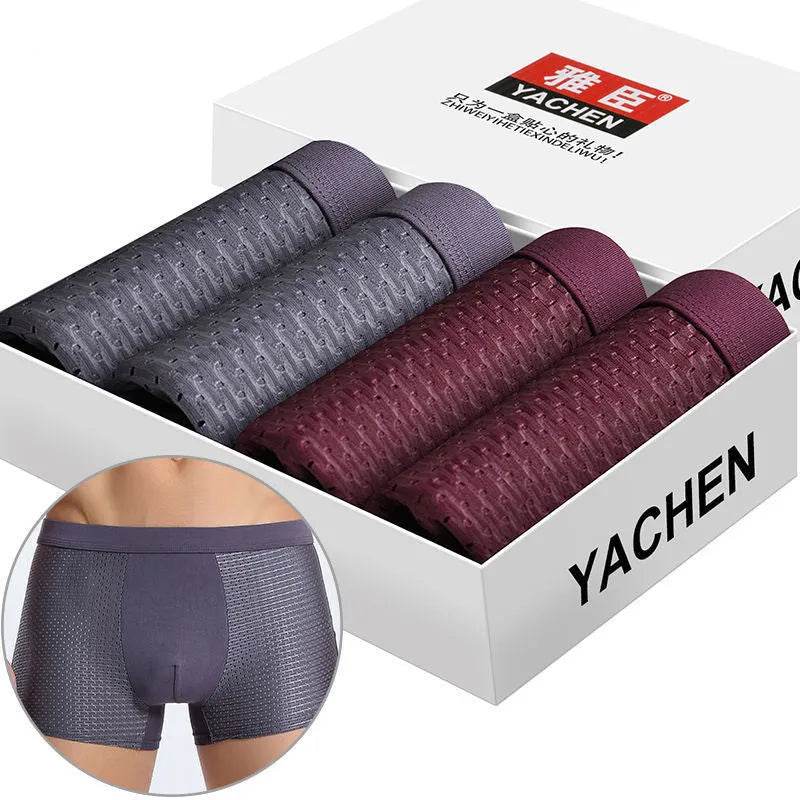 Yachen Silky mesh Breathable boxer briefs underwear men - EX-STOCK Canada
