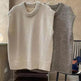 Loose Woolen Round neck Knitted Vest coat for Women - EX-STOCK Canada