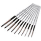 Set of watercolor brushes with 'Round' labels on a white background