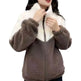Fashionable Women's Woolen Jacket Zip up Thickened Winter coat - EX-STOCK Canada