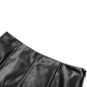Russian Leather Midi Skirt PU Outer Belt Lining Side Zipper Back Zipper Design Sheath Women's Summer Side Slit Skirt - EX-STOCK Canada
